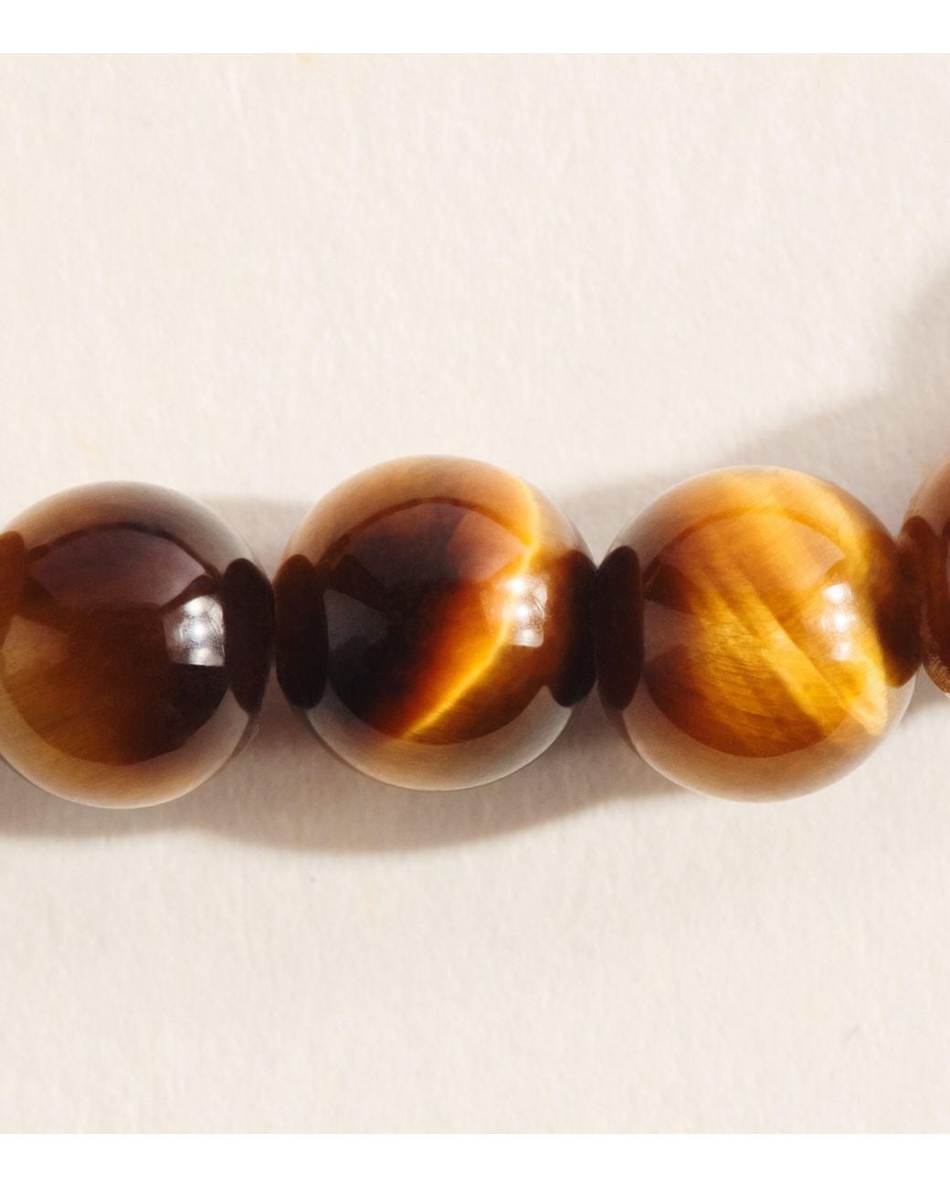 Tateossian Natural Sterling And Tiger Eye Totem Bracelet for men