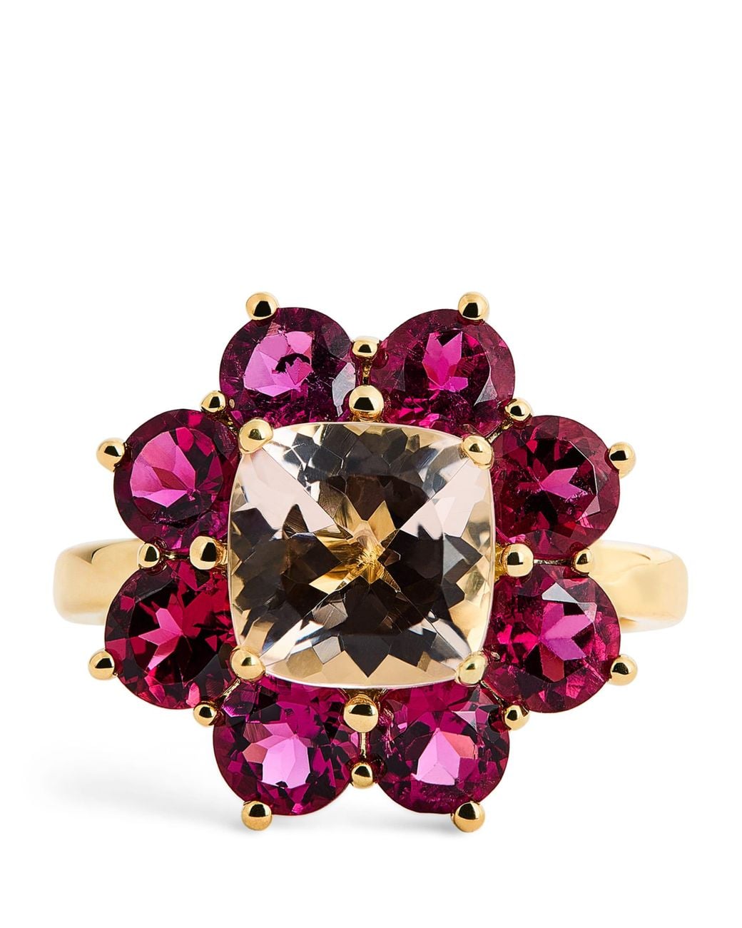 Jennifer Meyer Purple And Rubellite Flower Ring