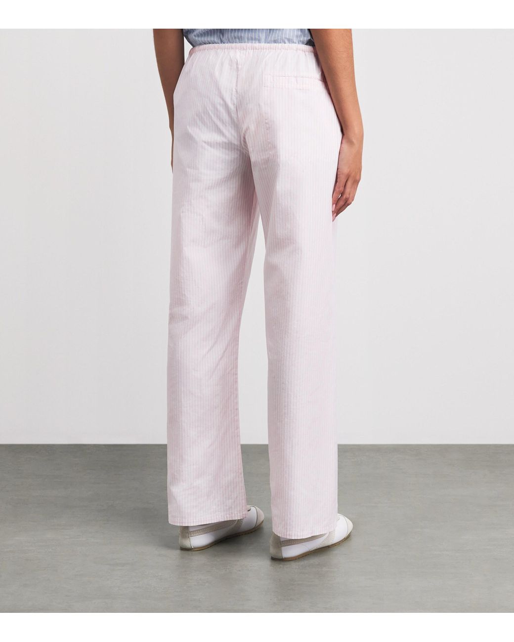 Suzie Kondi Pink Cotton Stripe Pan Trousers