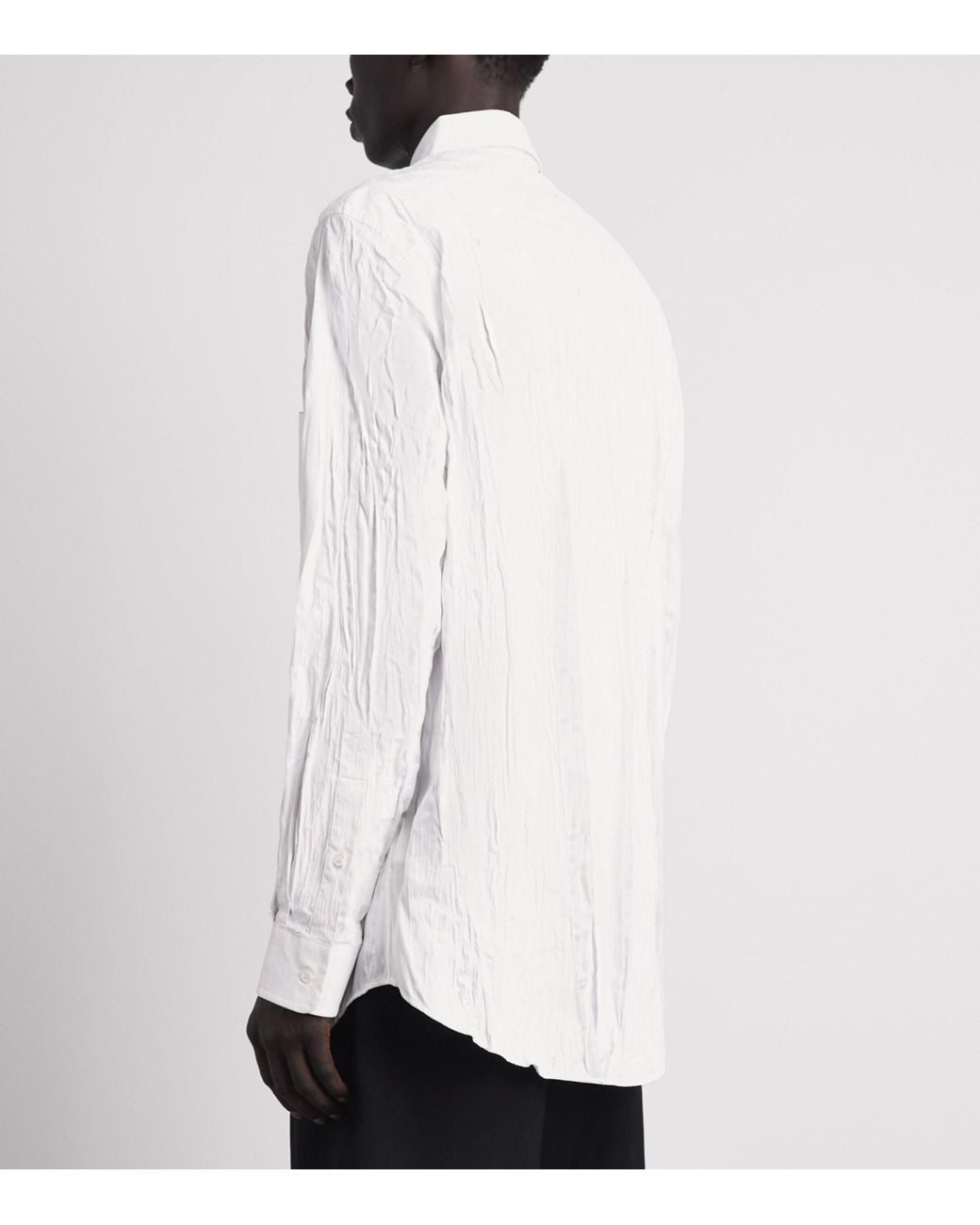 Maison Margiela White Crinkle Bianchetto Shirt for men