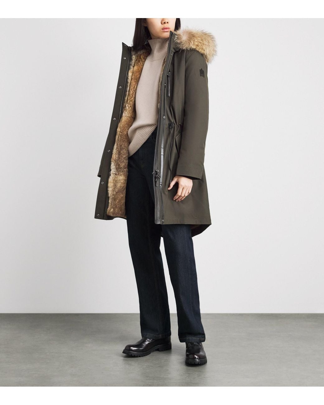 Mackage Gray Fur Rena Parka Jacket