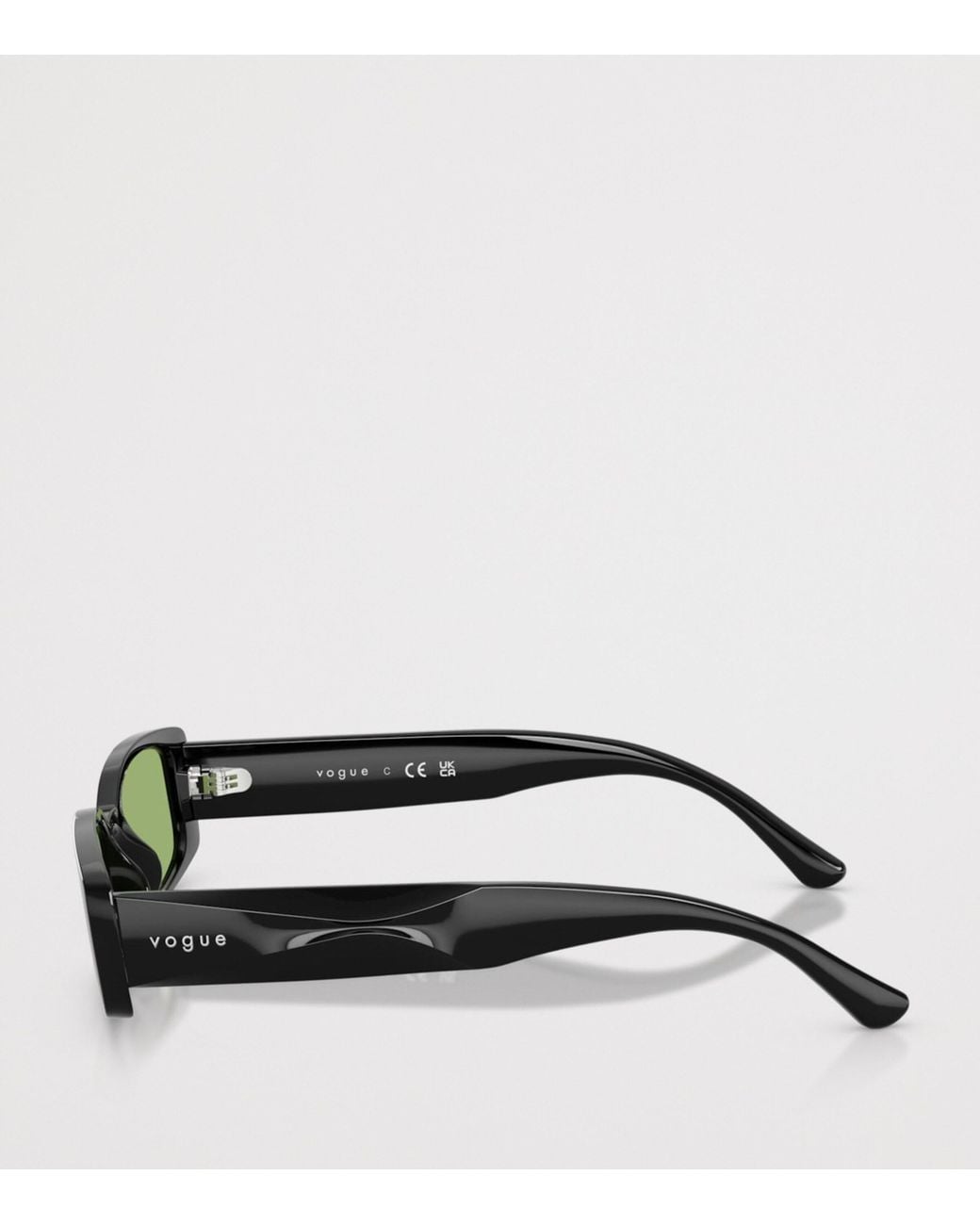 Vogue Green Propionate Rectangular Sunglasses