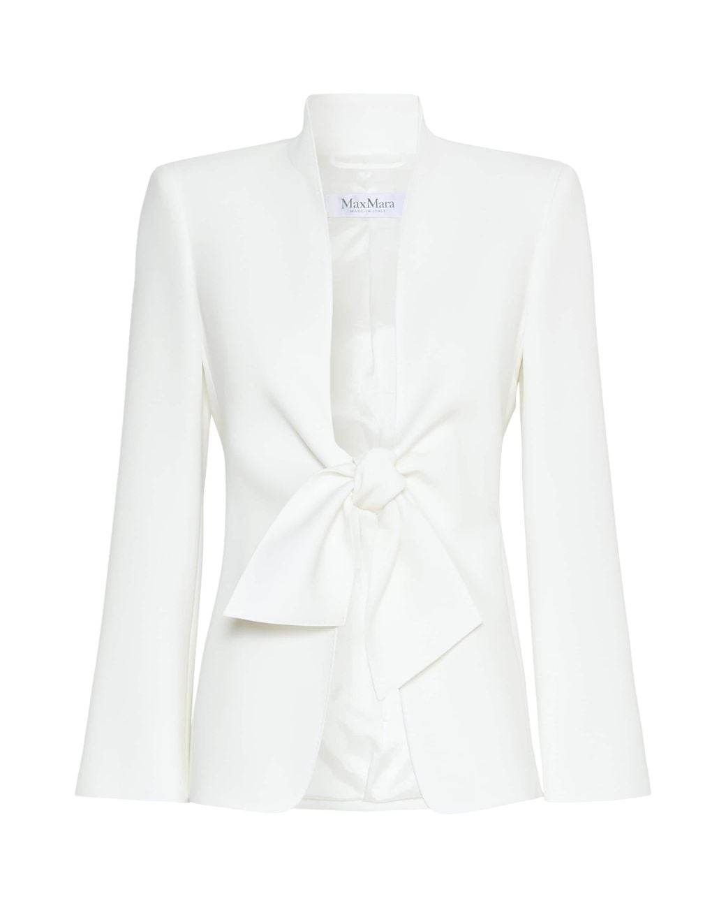 Max Mara White Sash-Tie Blazer