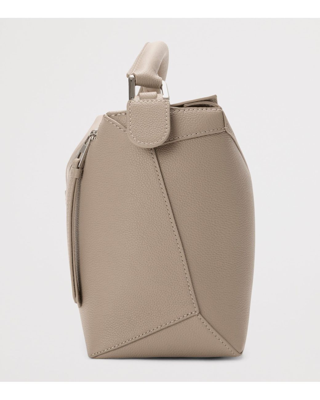 Loewe Metallic Medium Leather Puzzle Edge Top-Handle Bag