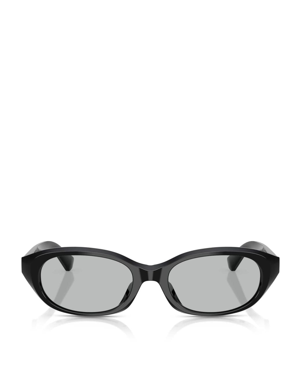 Burberry Black Acetate Oval Sunglasses