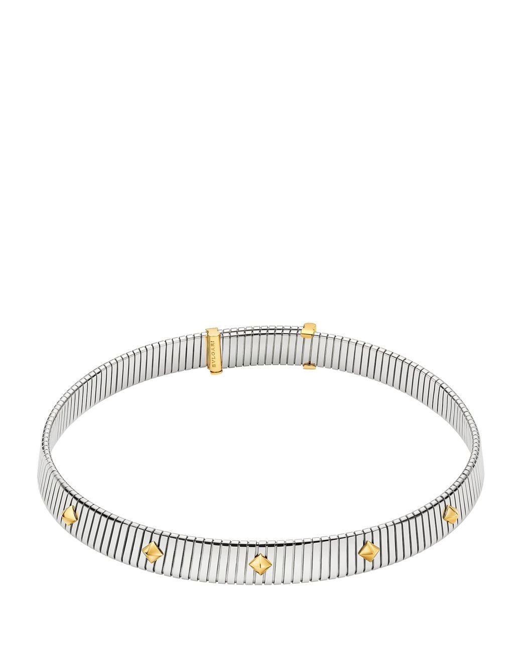 BVLGARI Metallic And Stainless Steel Tubogas Necklace