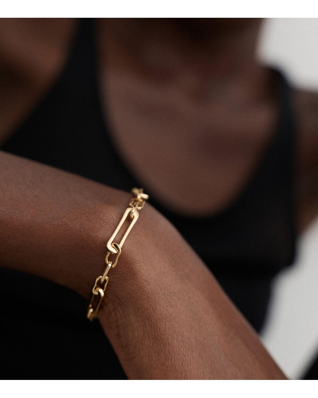 Monica Vinader Metallic Vermeil Alta Duo Bracelet