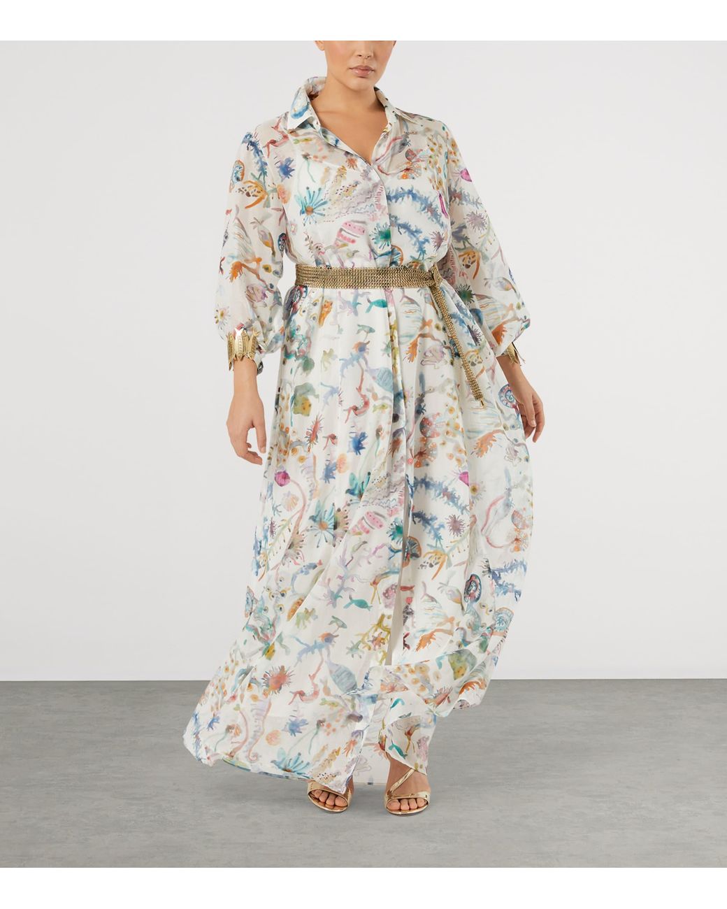 Marina Rinaldi Natural Chain Fish-Detail Belt