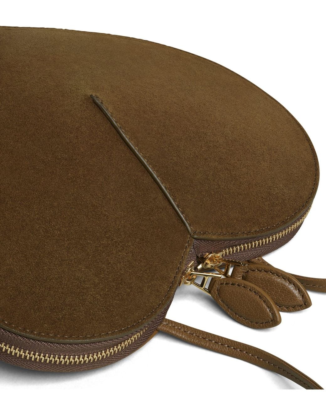 Alaïa Metallic Mini Suede Le Coeur Shoulder Bag