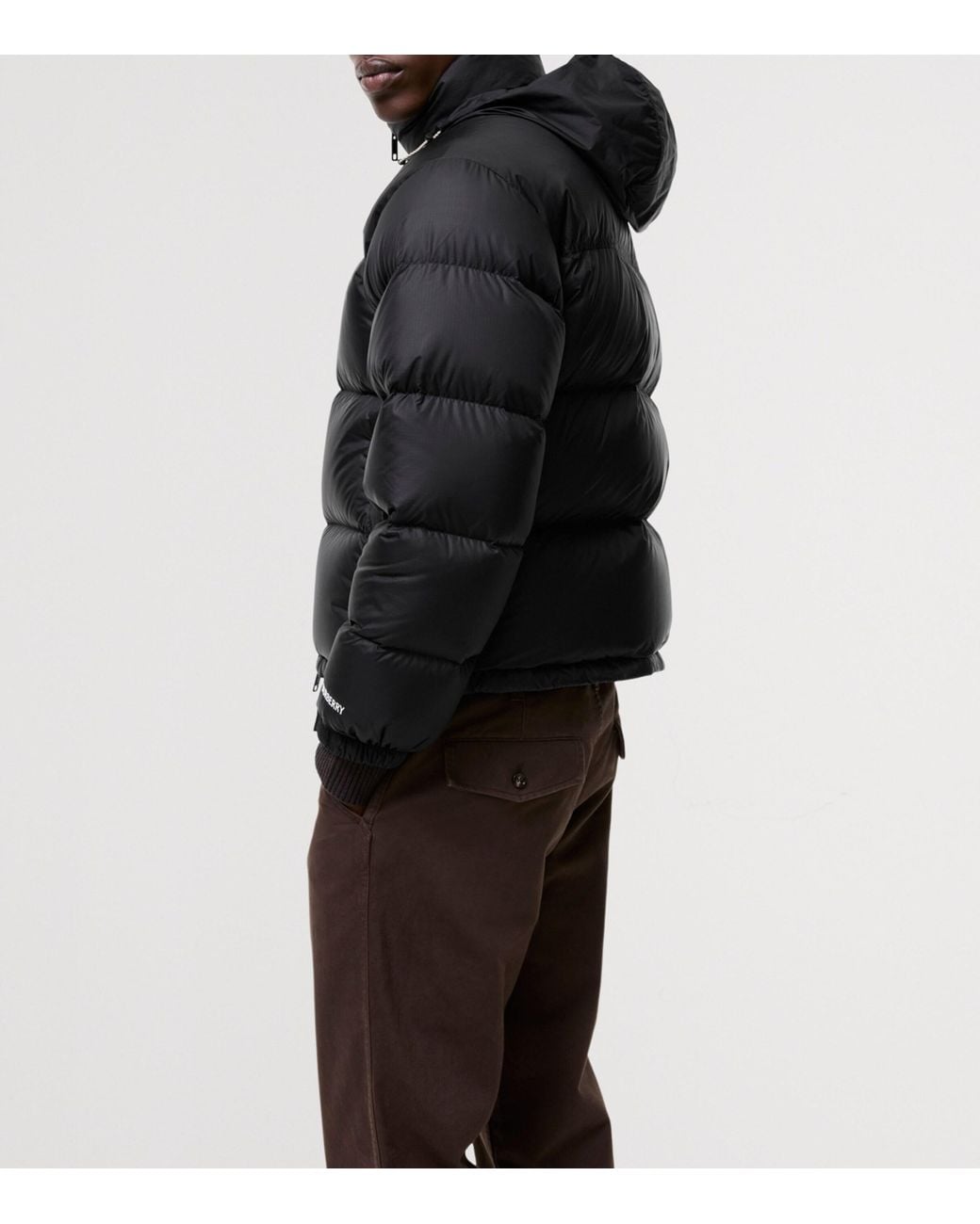 Burberry Black Down Ekd Puffer Jacket for men