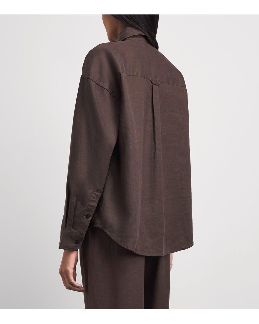With Nothing Underneath Brown Hemp The Weekend Shirt