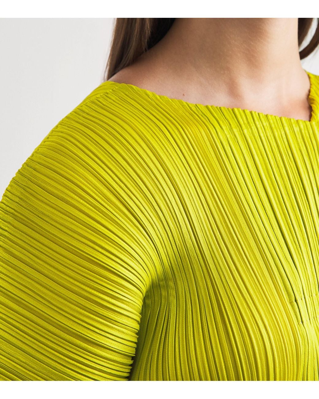 Pleats Please Issey Miyake Yellow Monthly Colors June Top