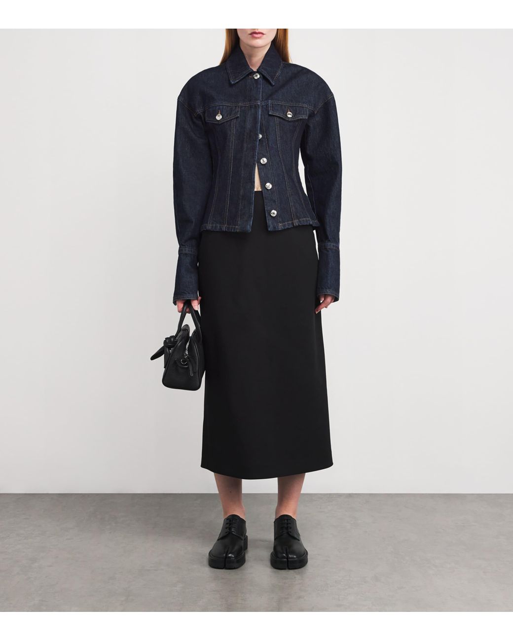 Sportmax Denim Gange Jacket in Blue | Lyst