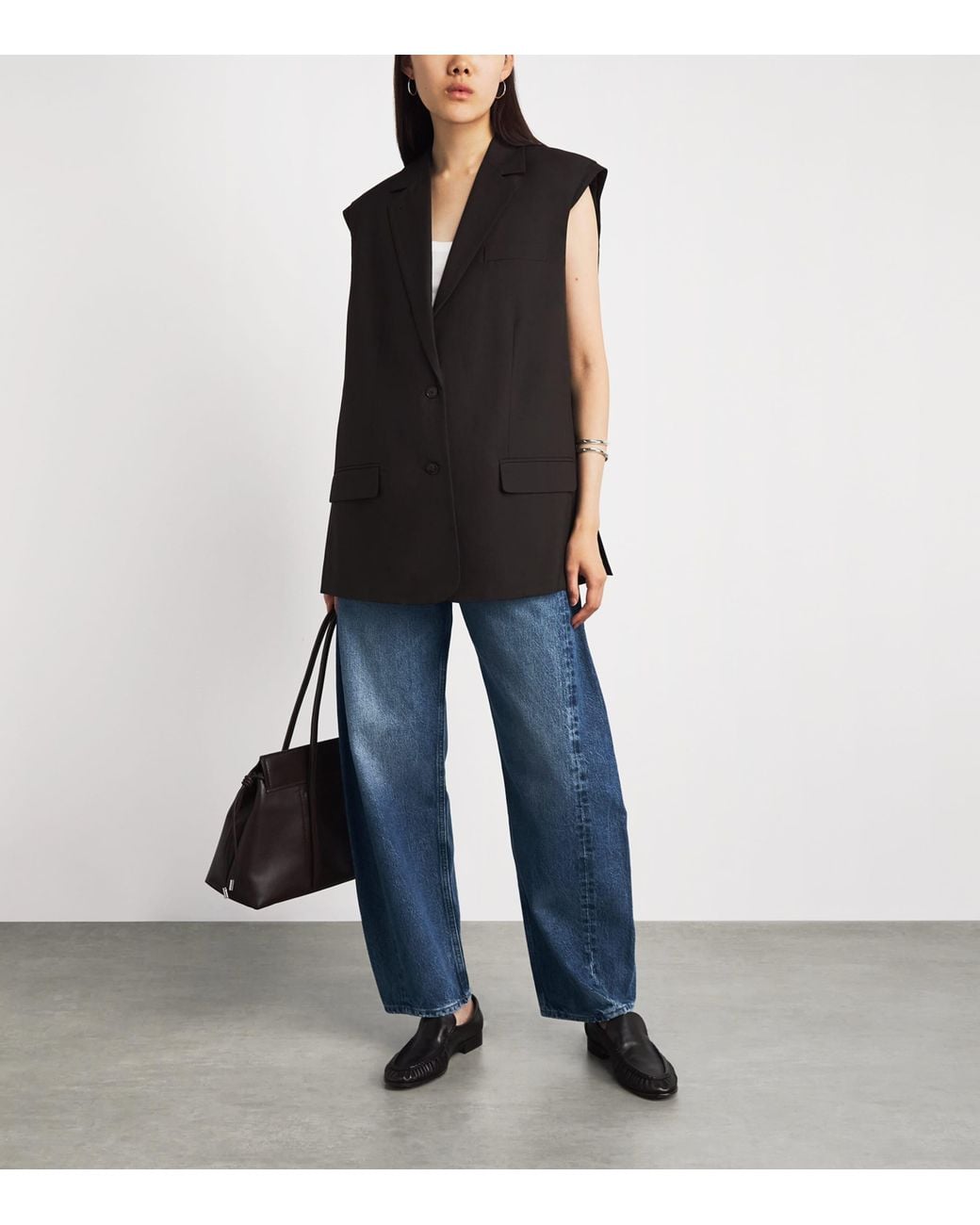 Agolde Blue Luna Pierced Tapered Jeans