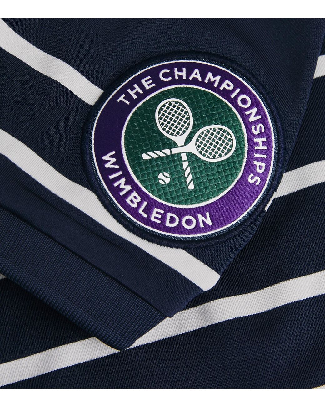 Polo Ralph Lauren Blue X Wimbledon Stripe Polo Shirt