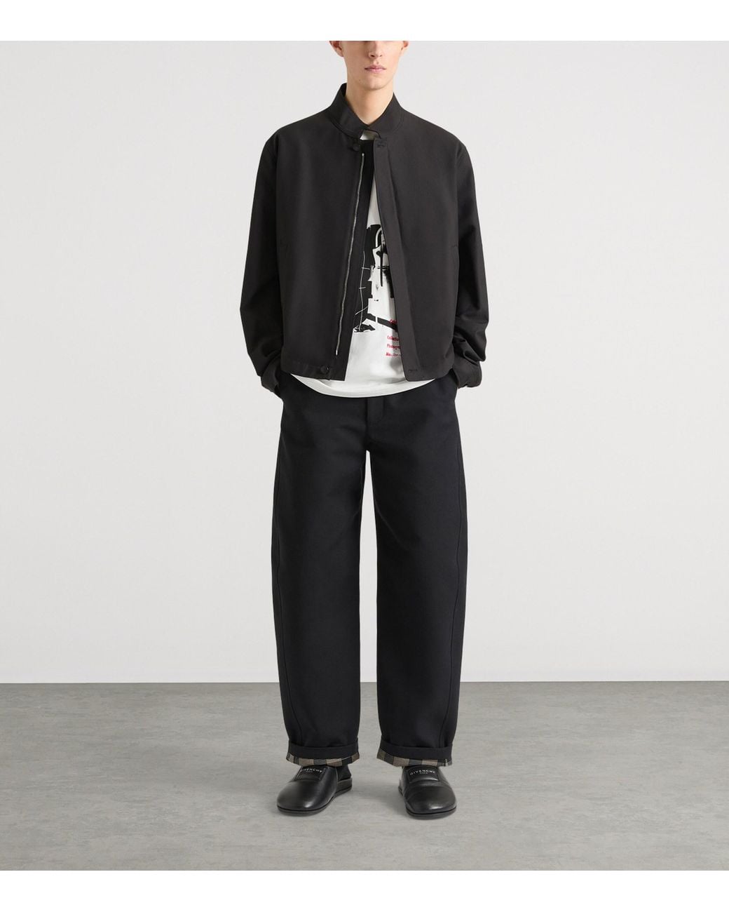 Givenchy Black Zip-Up Bomber Jacket for men