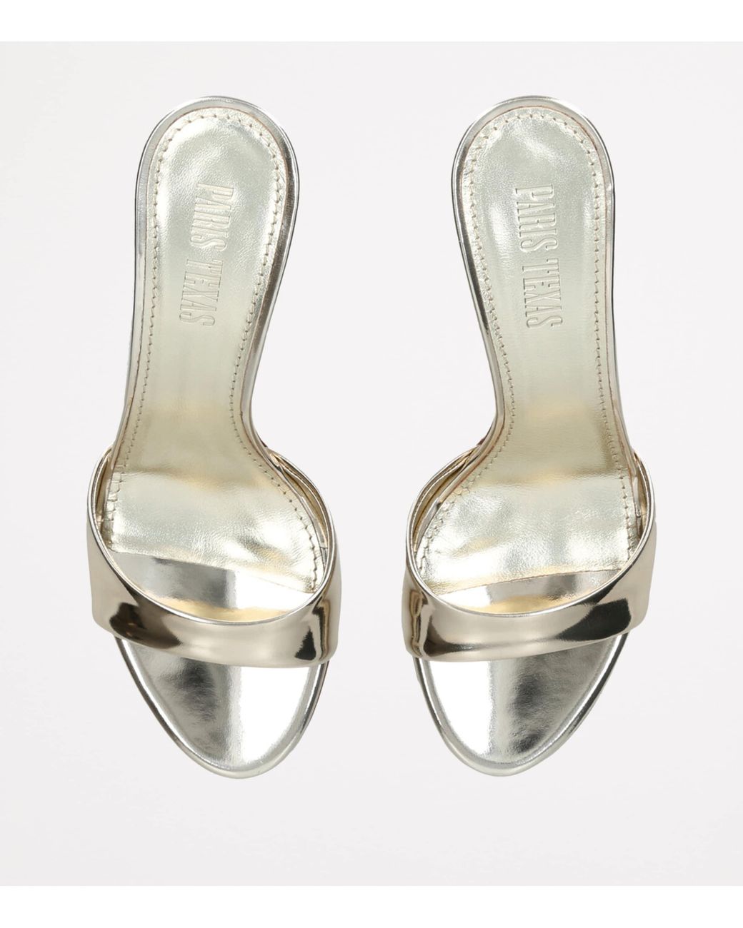 Paris Texas Metallic Leather Lidia Mules 70