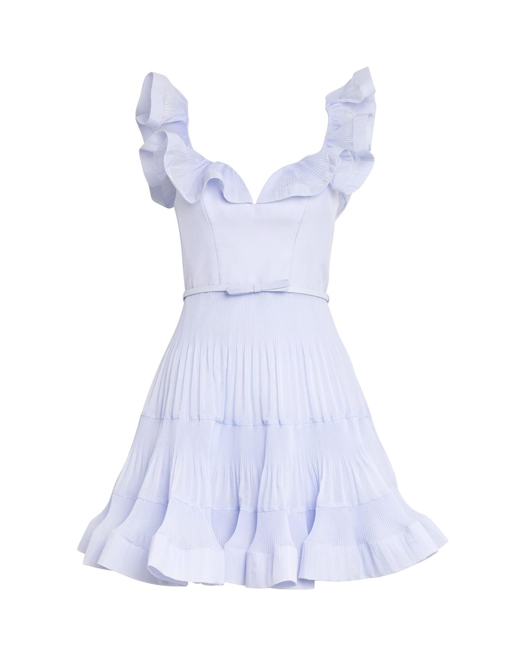 【Zimmermann】PLEATED FRILL MINI DRESS プリーツ フリル ミニ Zimmermann Pleated Frill Mini Dress | Shopbop
