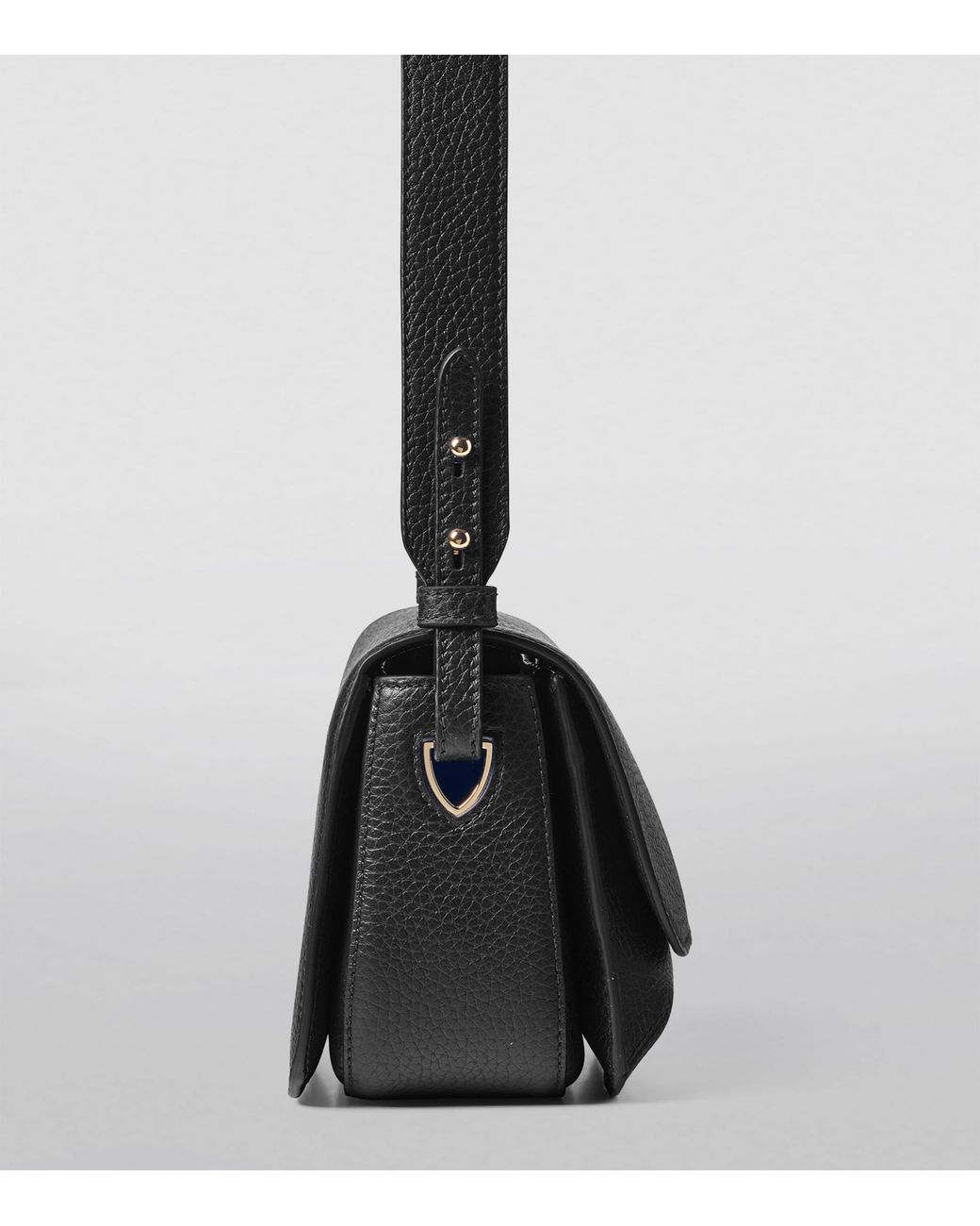 Aspinal Black Leather Ella Cross-Body Bag