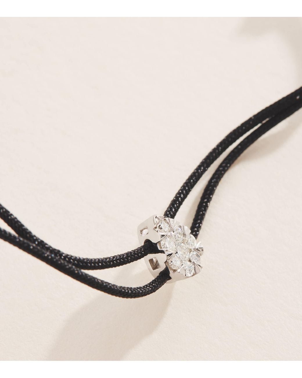 PERSÉE Natural And Diamond Danaé Cord Bracelet