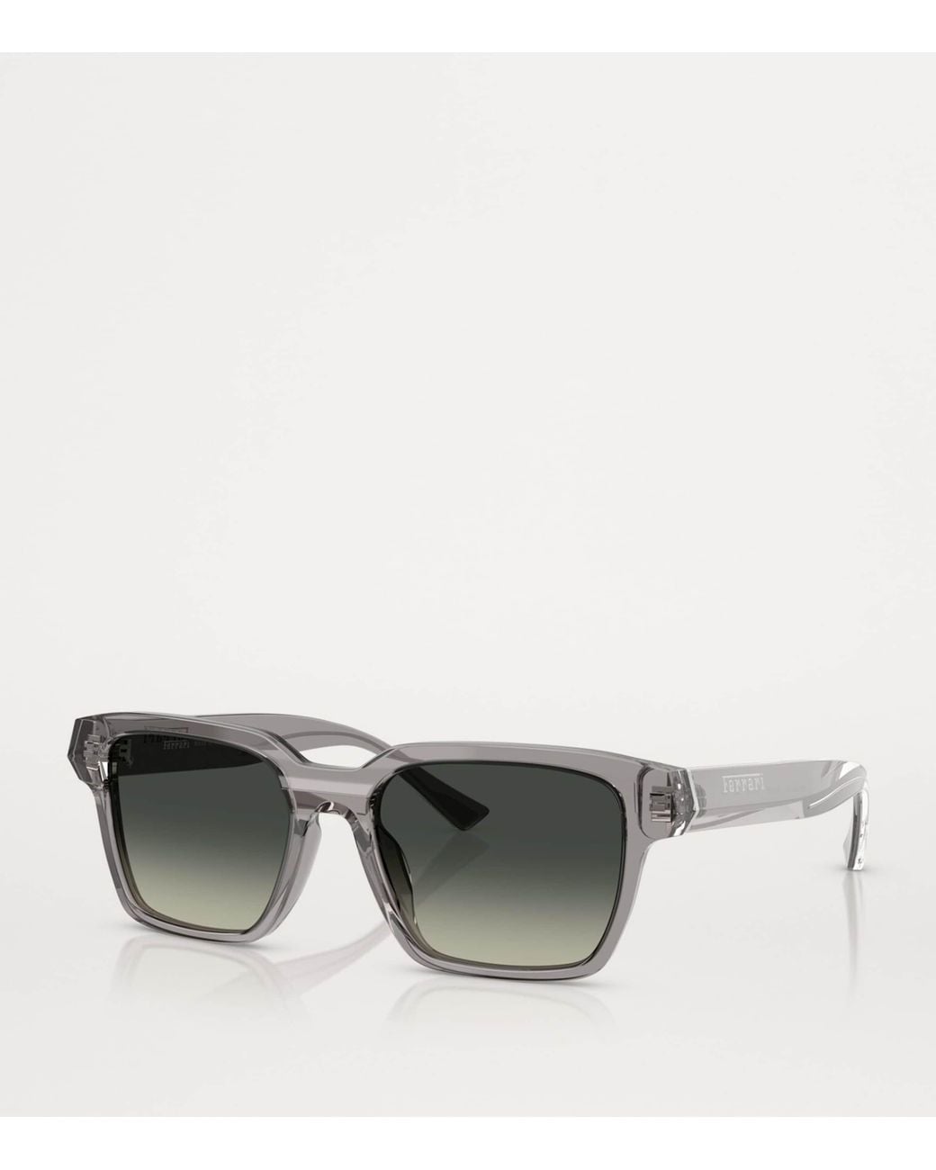 Ferrari Gray Acetate Square Sunglasses