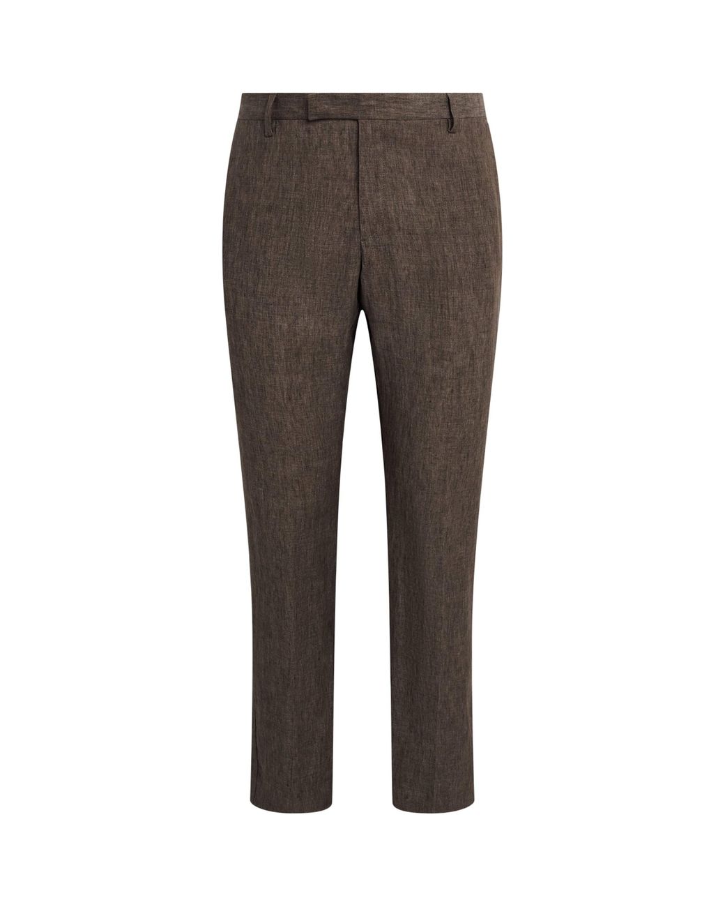 Sunspel Gray Linen Slim Trousers for men