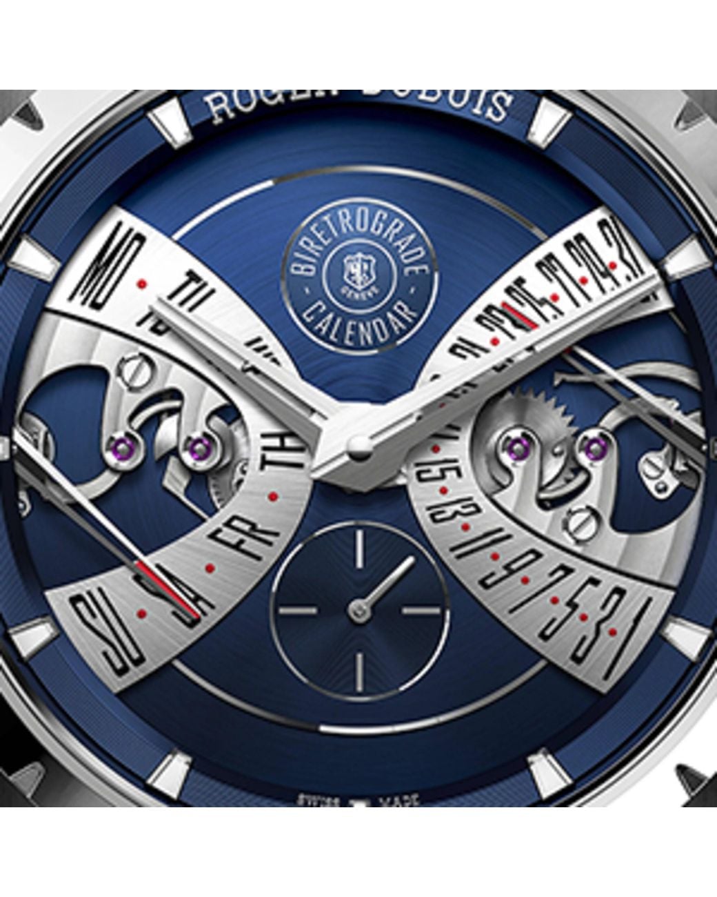 Roger Dubuis Gray Stainless Steel Excalibur Biretrograde Calendar Watch