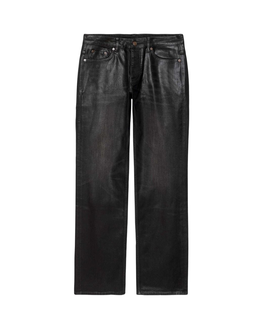 AllSaints Black Nat Low-Rise Slim Jeans