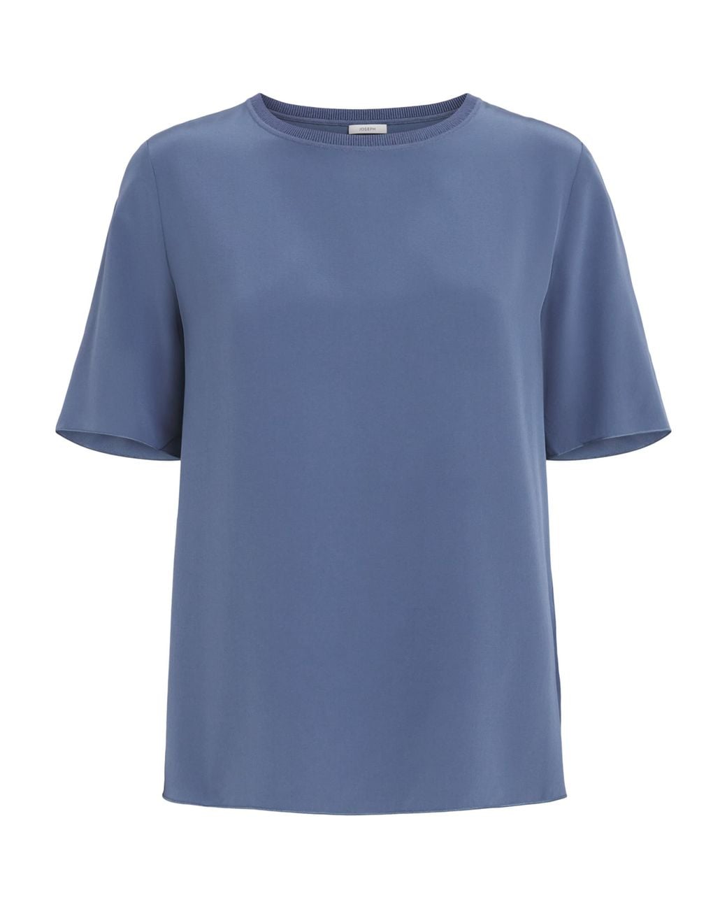 Joseph Blue Silk Crepe Rubin Blouse