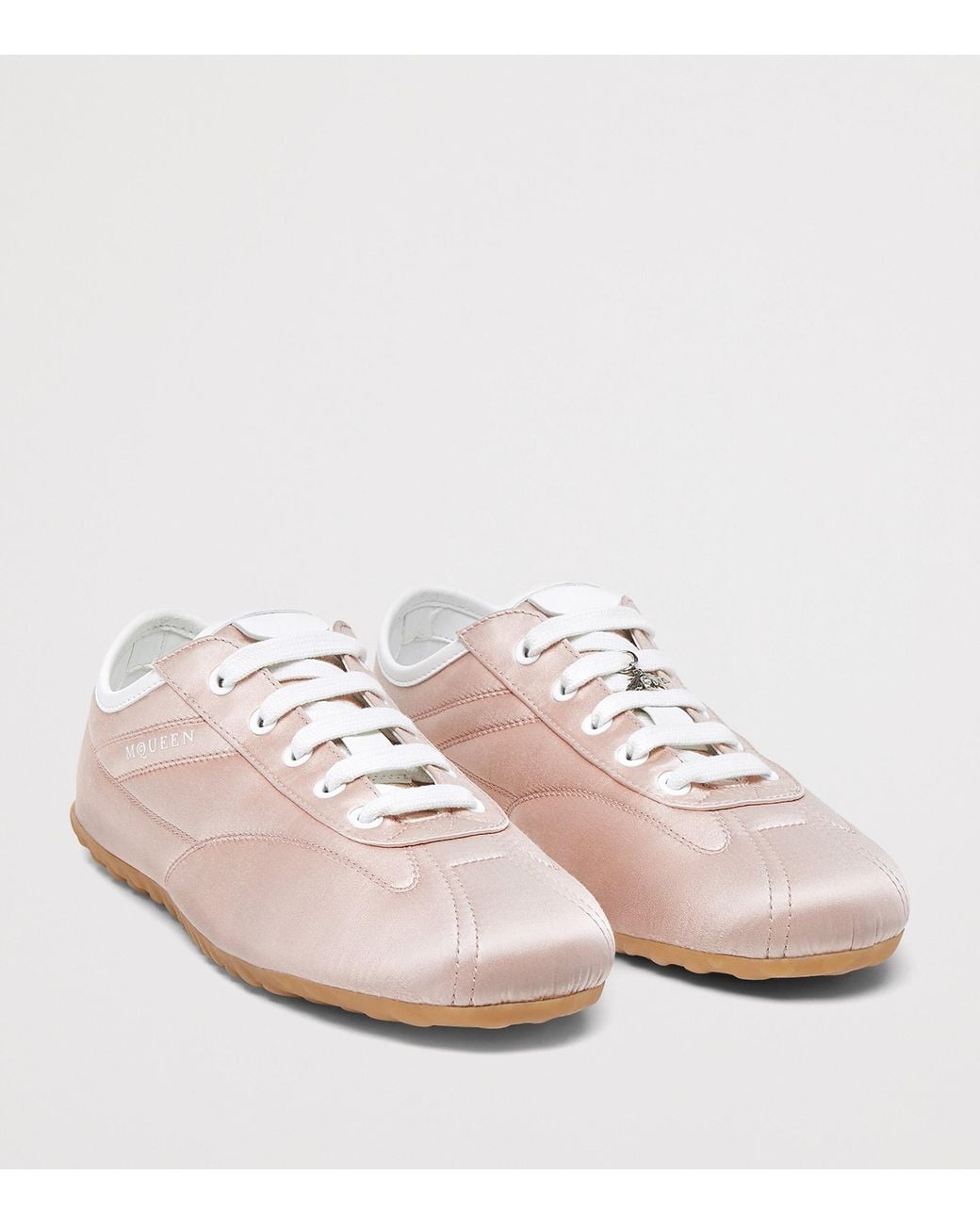 McQueen Pink Satin Boxe Sneakers