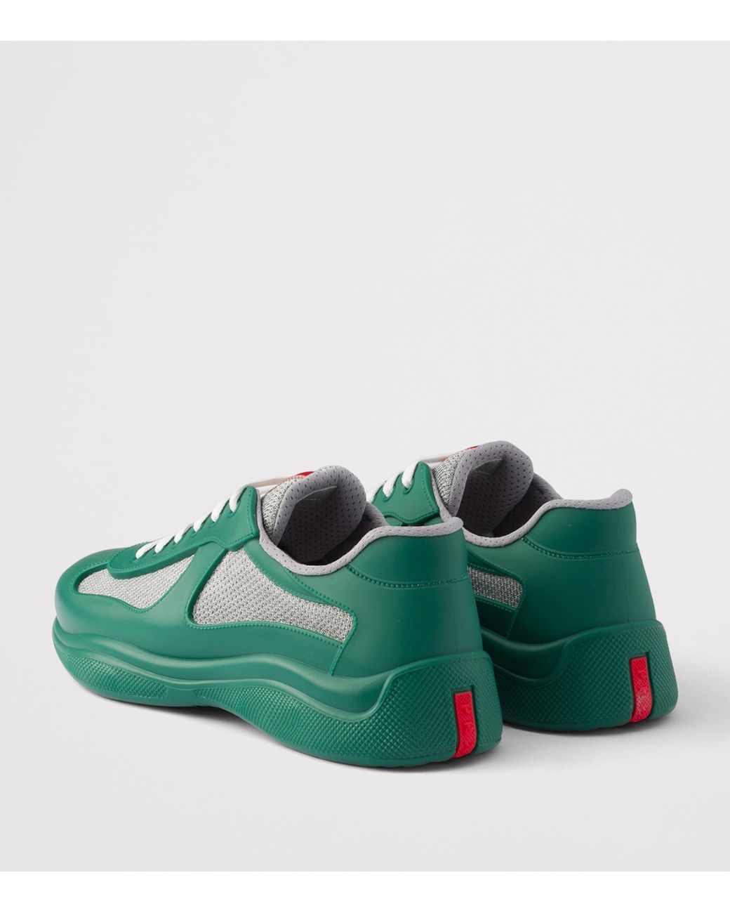 Prada Green Rubber America's Cup Sneakers for men