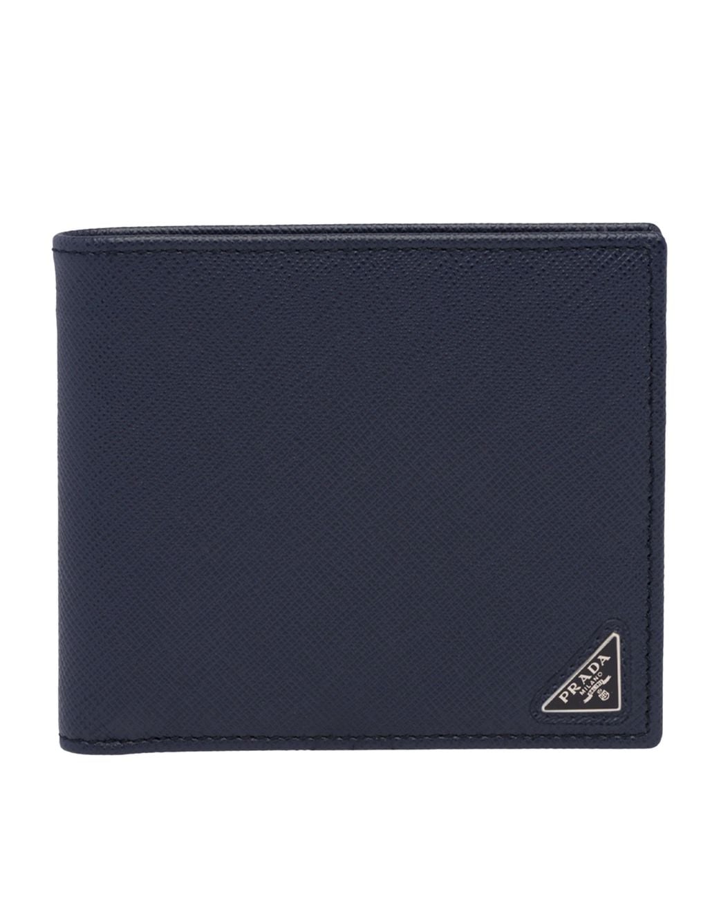 Prada Blue Saffiano Leather Wallet for men