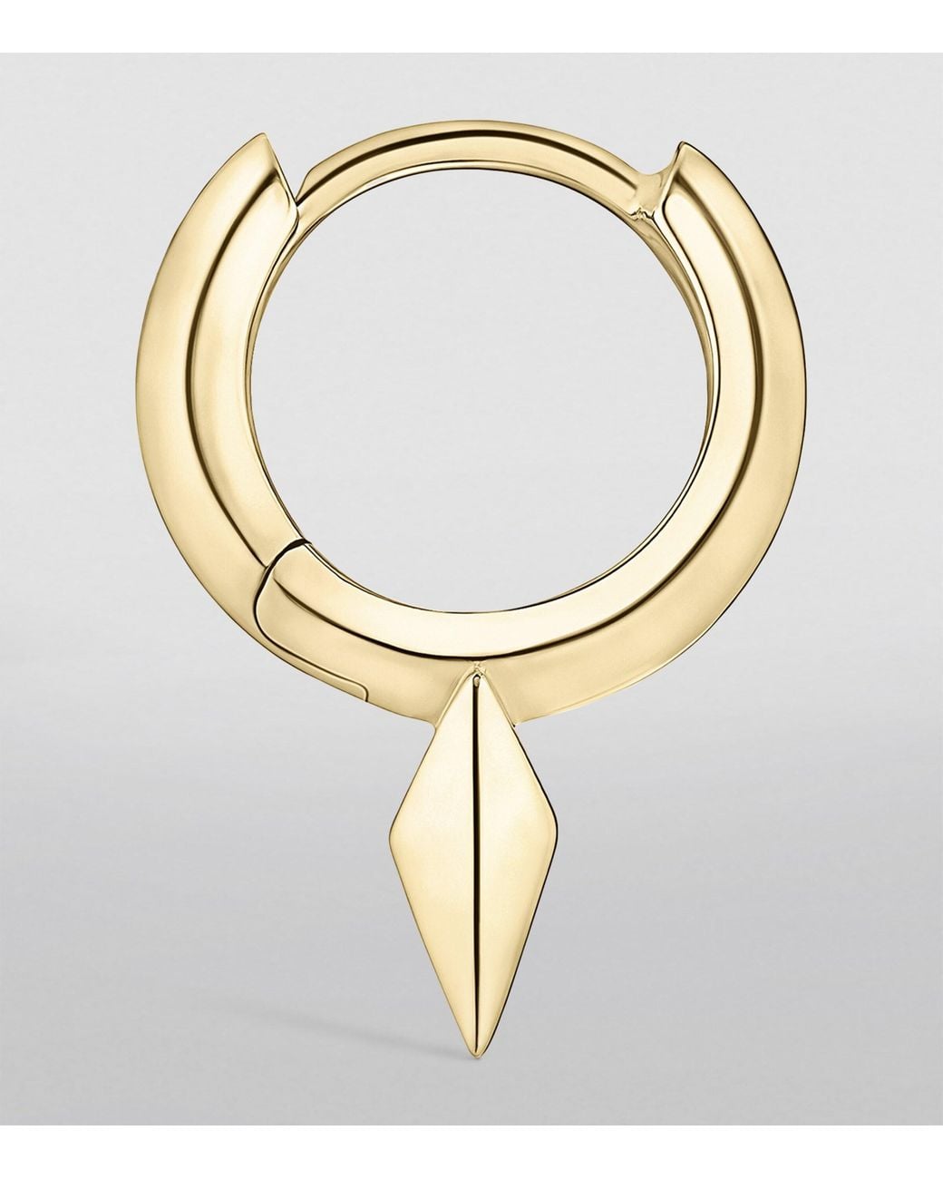 Maria Tash Metallic Faceted Single Short Spike Hoop Earring