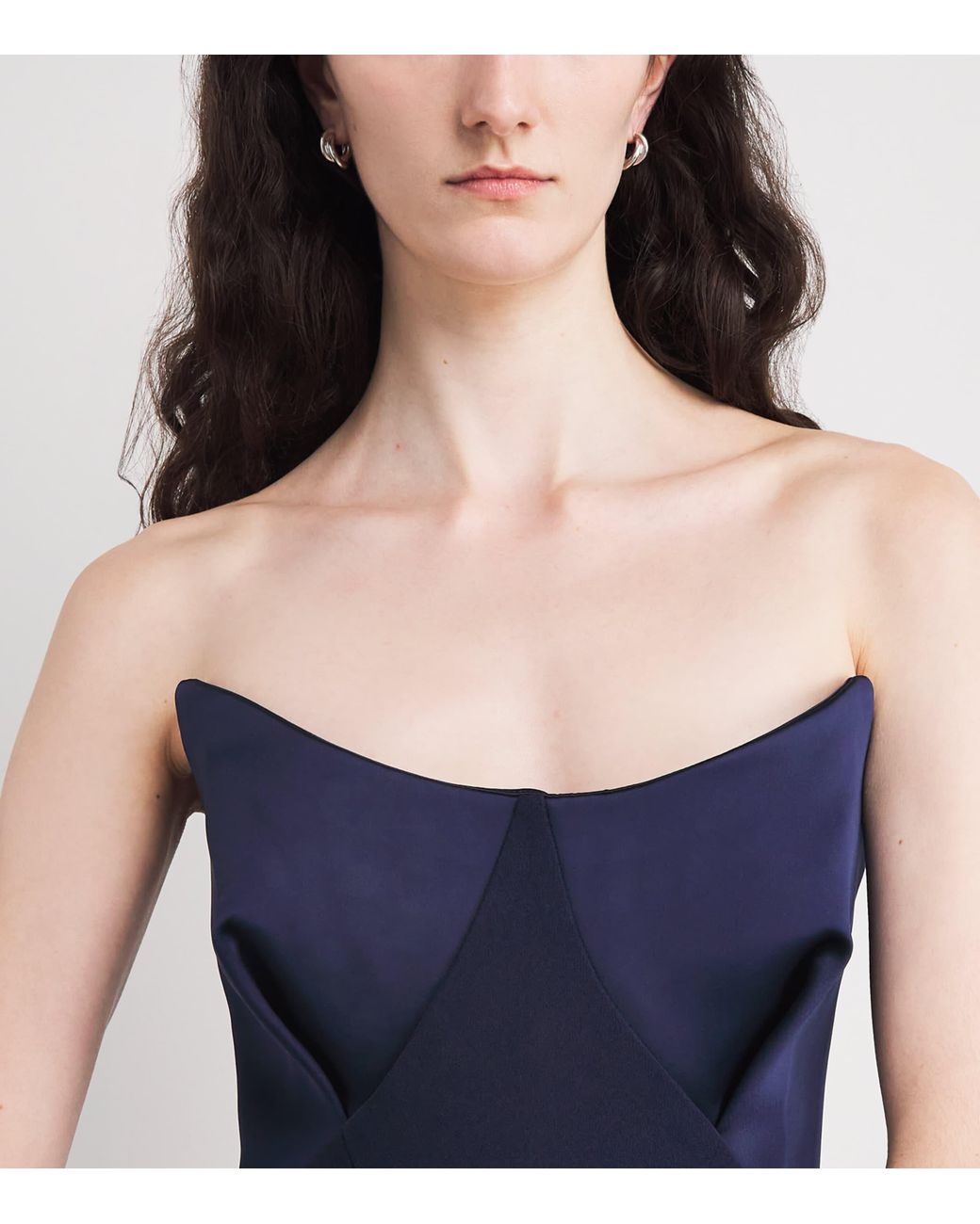 safiyaa blue dress Ginevra Pale Blue Long Dress  Maison Safiyaa USA