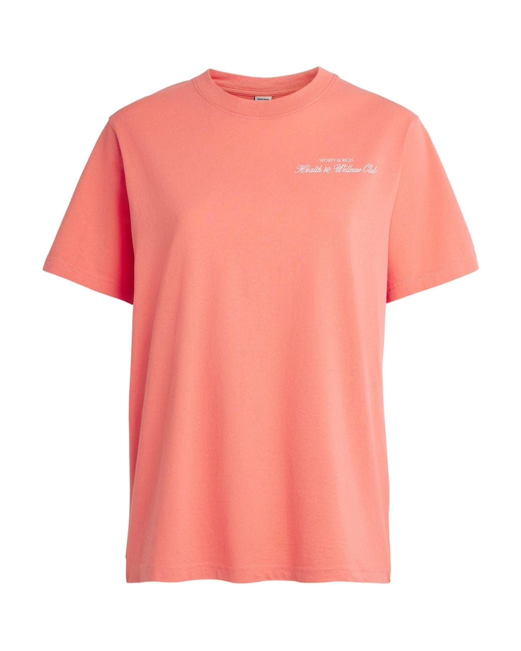 Sporty & Rich Pink Cotton Graphic T-Shirt