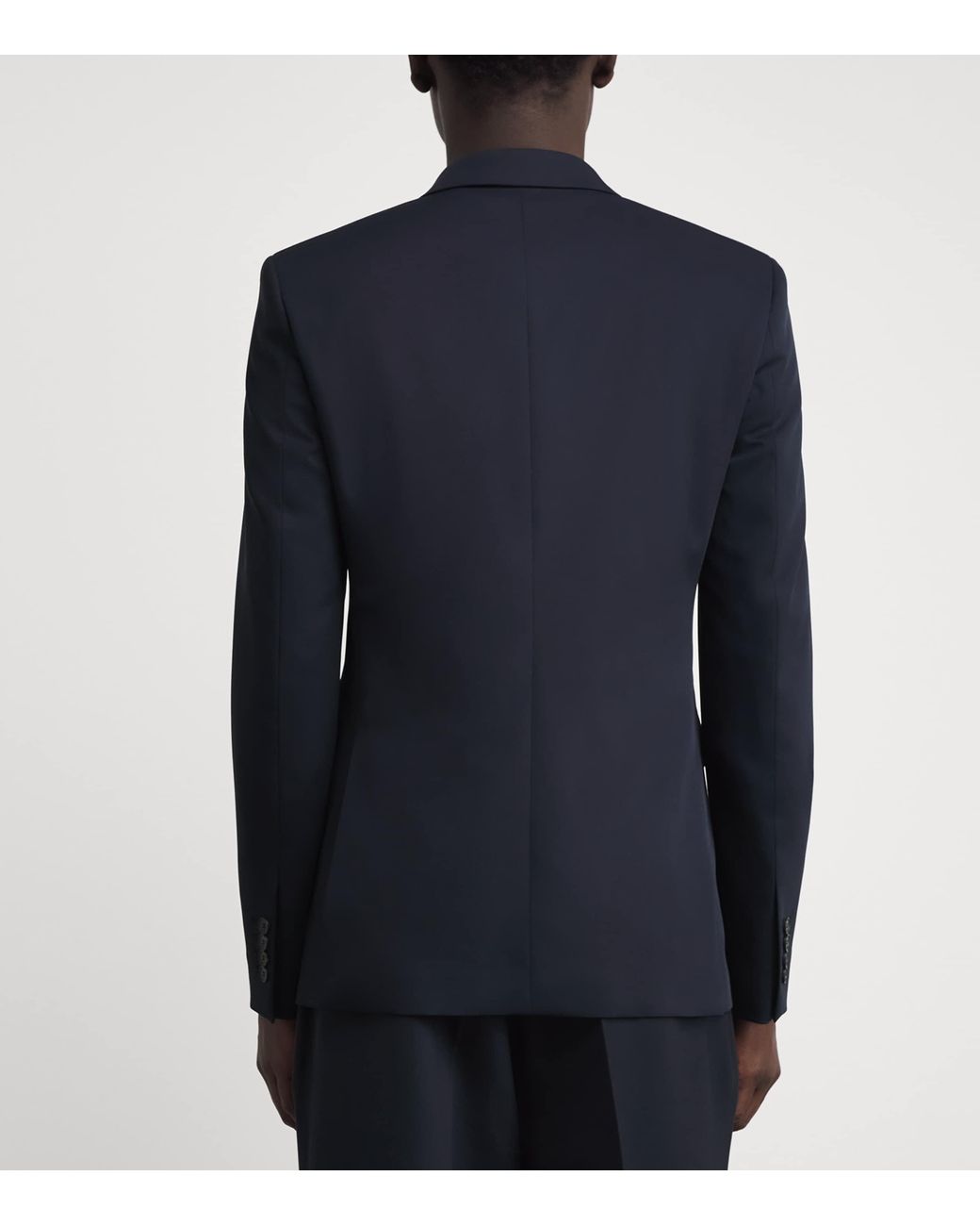 Sandro Blue Virgin Wool New Croise Blazer for men