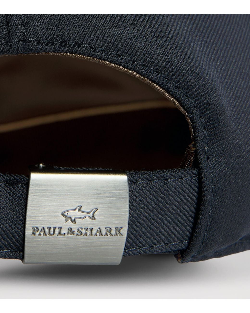 Paul & Shark Blue Virgin Wool Logo Baseball Cap for men