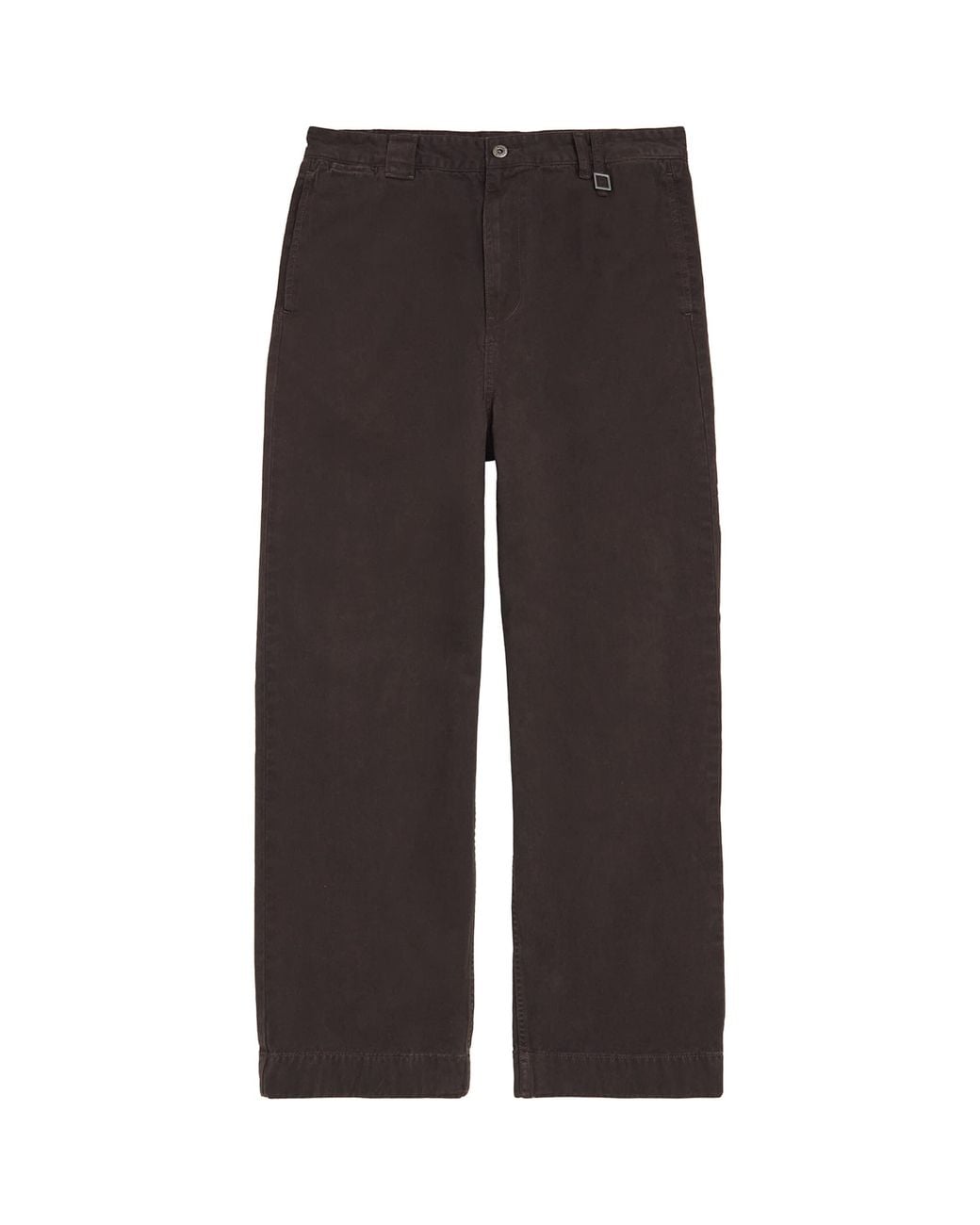 Wooyoungmi Gray Cotton Canvas Wide-Leg Jeans for men