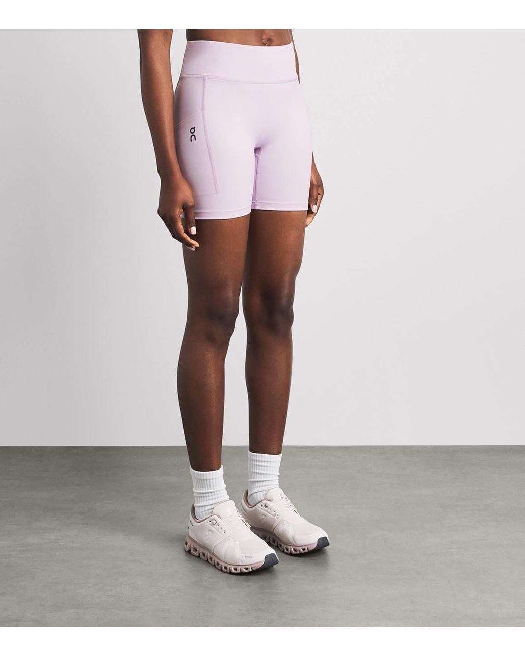 On Shoes Purple Performance Tight Shorts