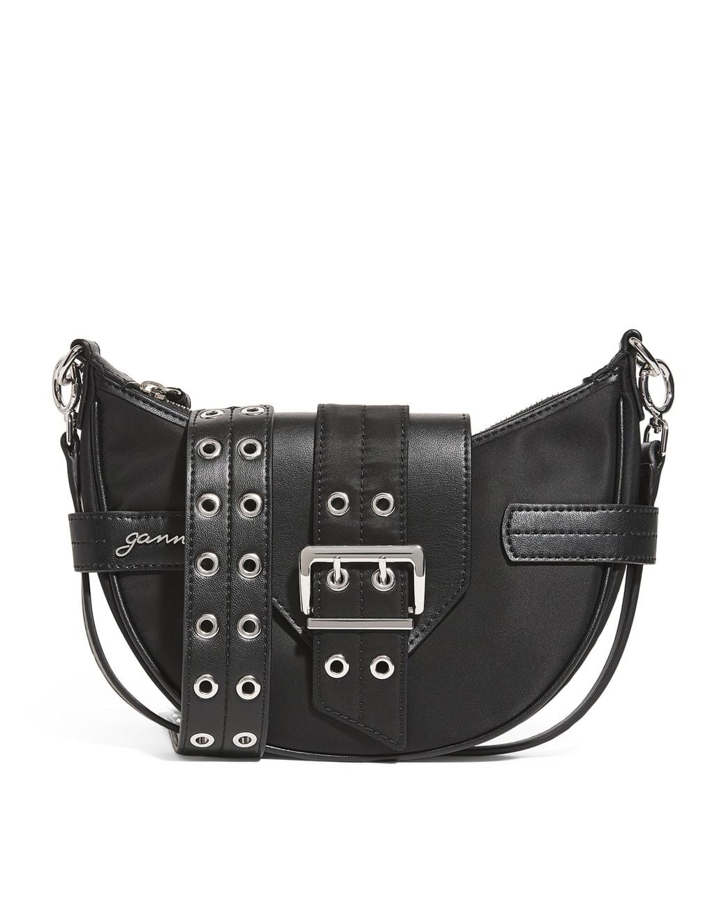 Ganni Black Small Bucky Cross-Body Bag