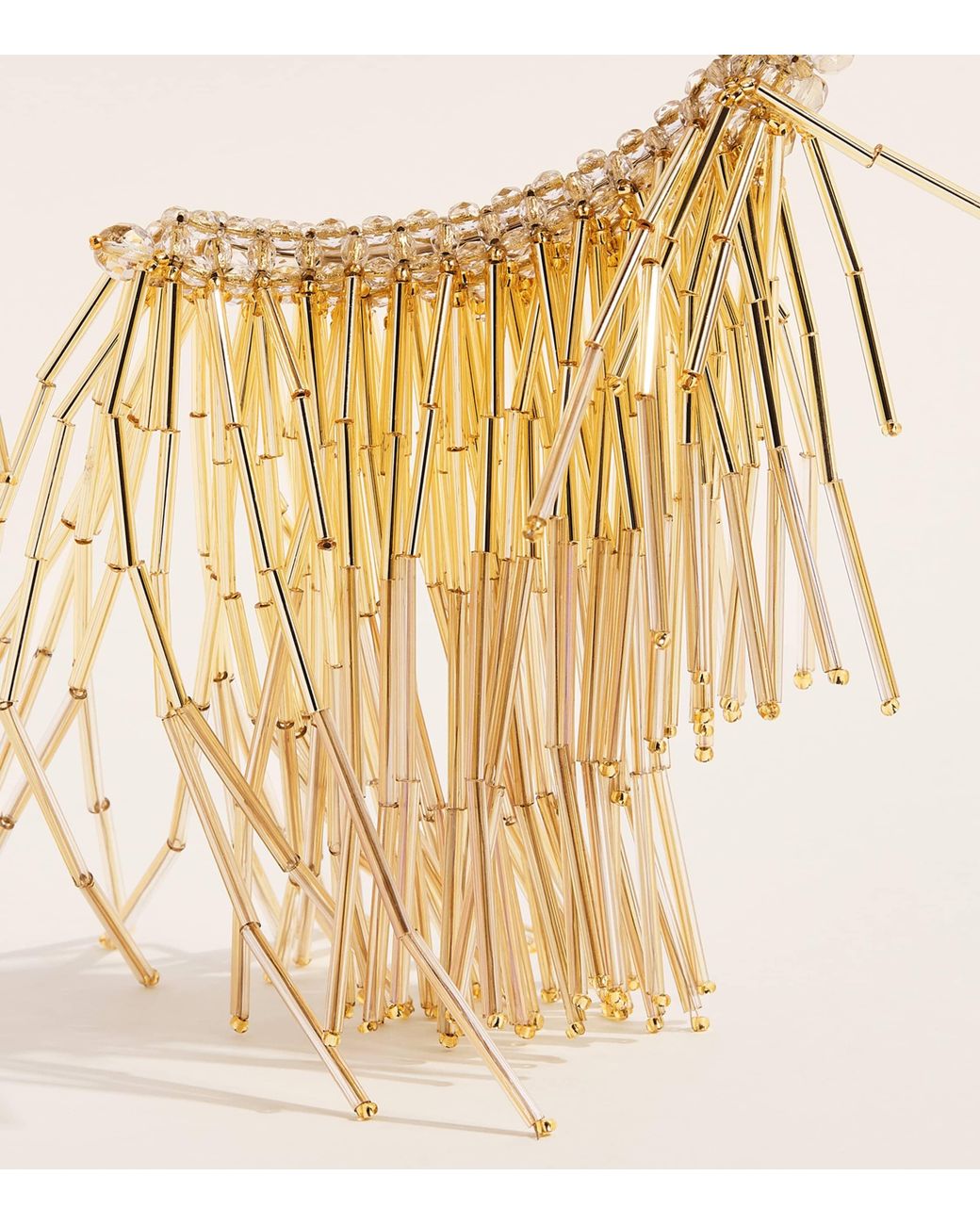 Coppola E Toppo Metallic Plated Fringe Sharon Necklace