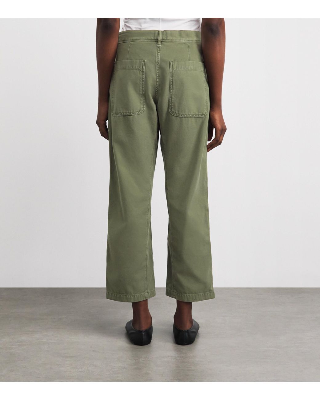 Citizens of Humanity Green Cotton Winslow Utility Trousers