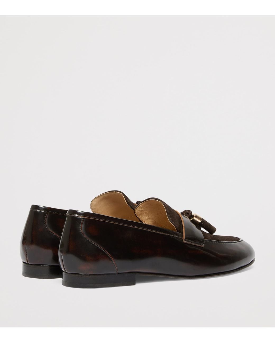 Marina Rinaldi Black Leather-Suede Moccasins