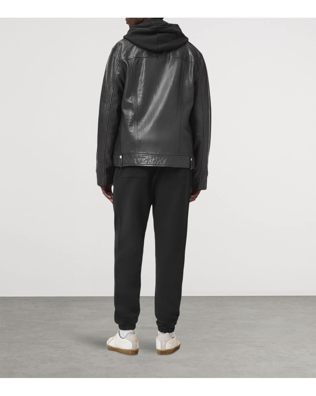 AllSaints Black Organic Cotton Raven Sweatpants for men