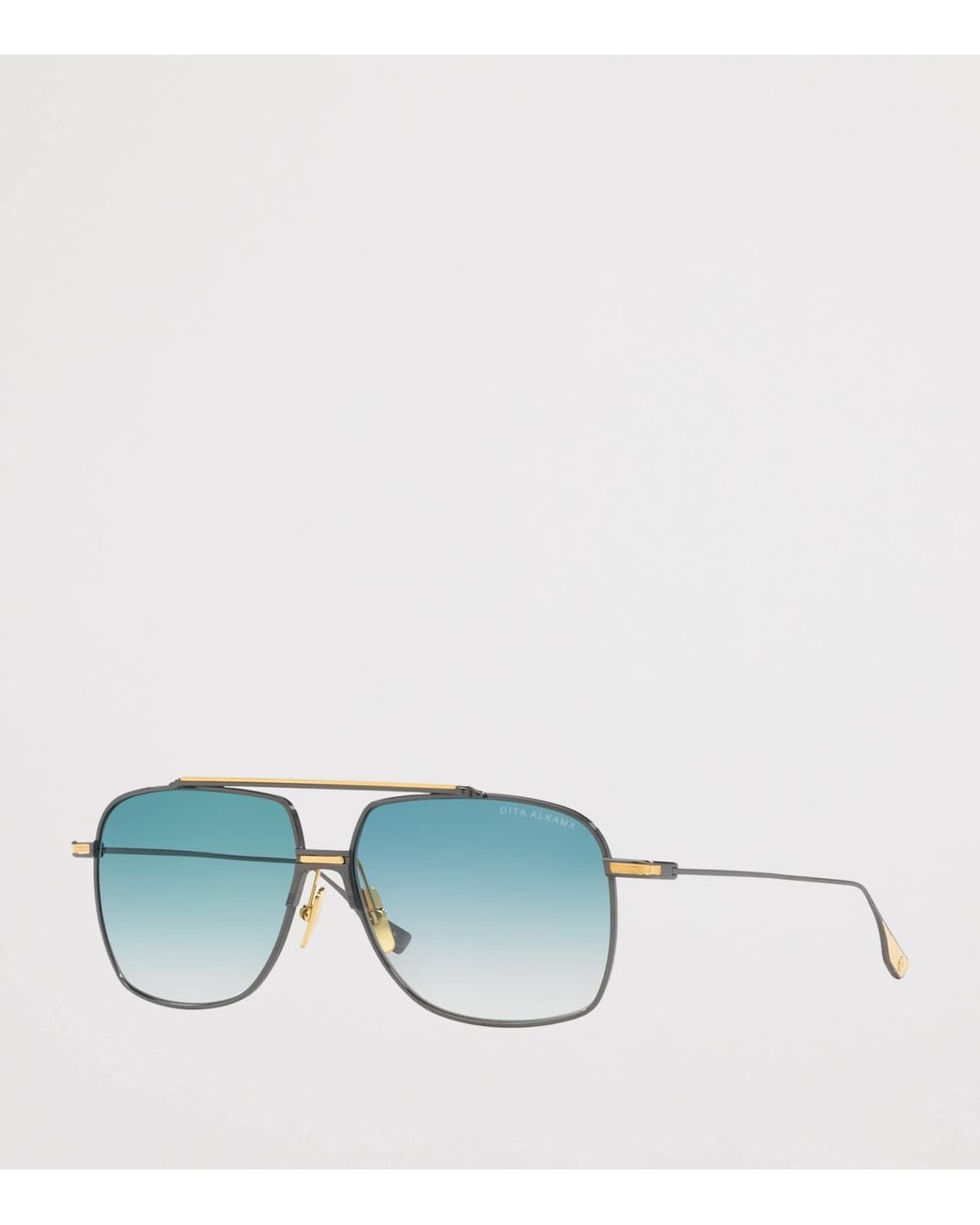 Dita Eyewear Blue Metal Alkamx Aviator Sunglasses for men