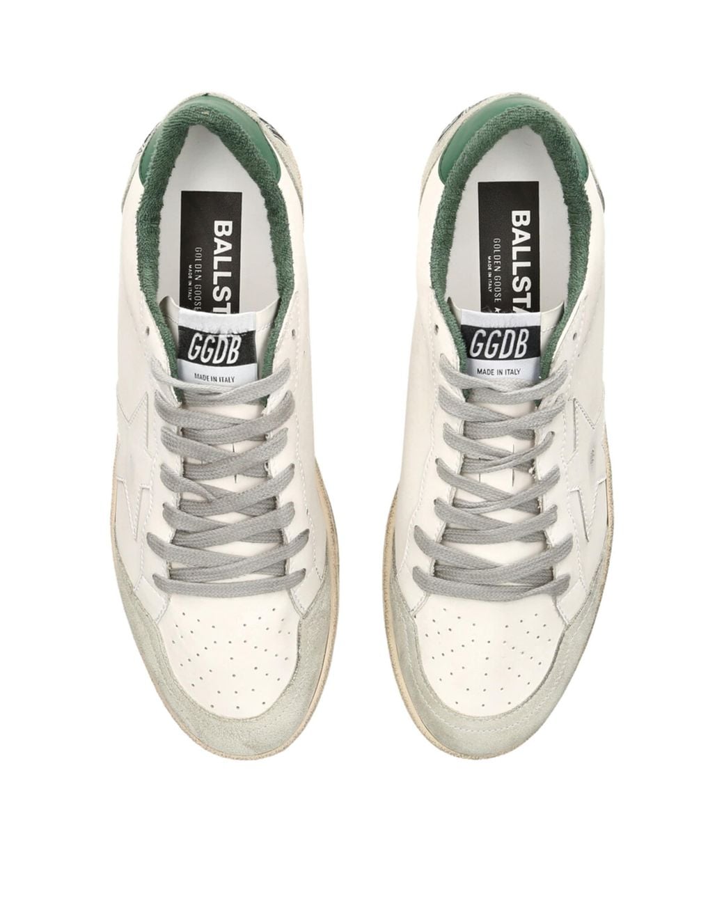 Golden Goose Deluxe Brand White Leather Ball Star Sneakers for men