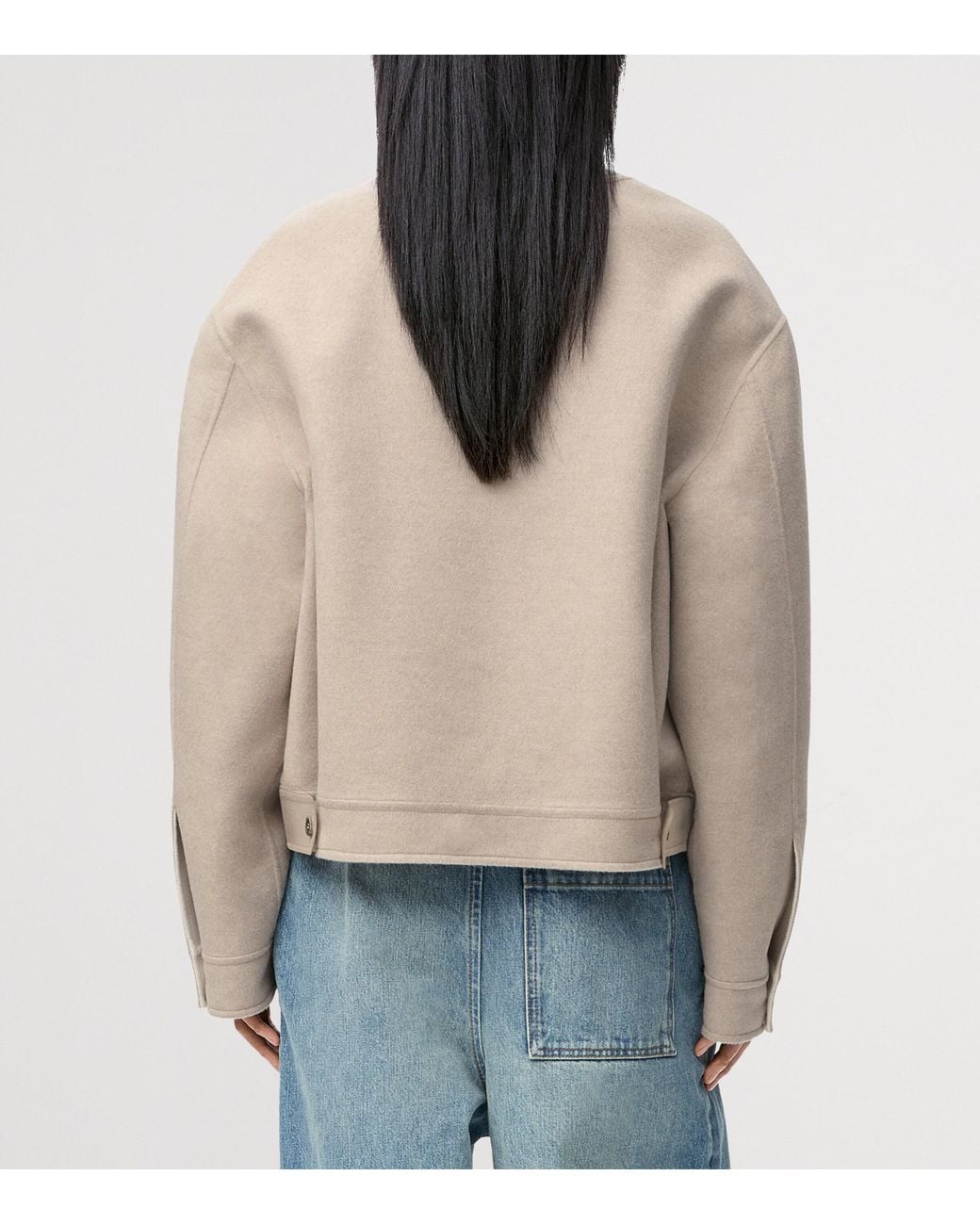 Loewe Natural Wool-Cashmere Anagram Cardigan