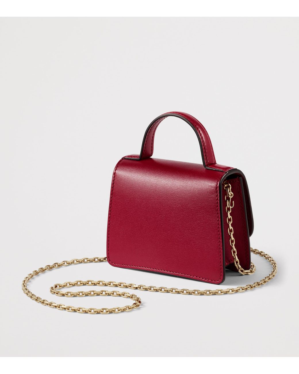 Cartier Red Micro Leather Panthère De Top-Handle Bag