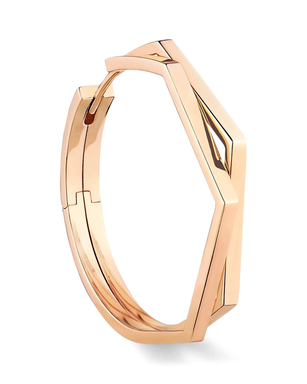Repossi White Antifer Hoop Earrings