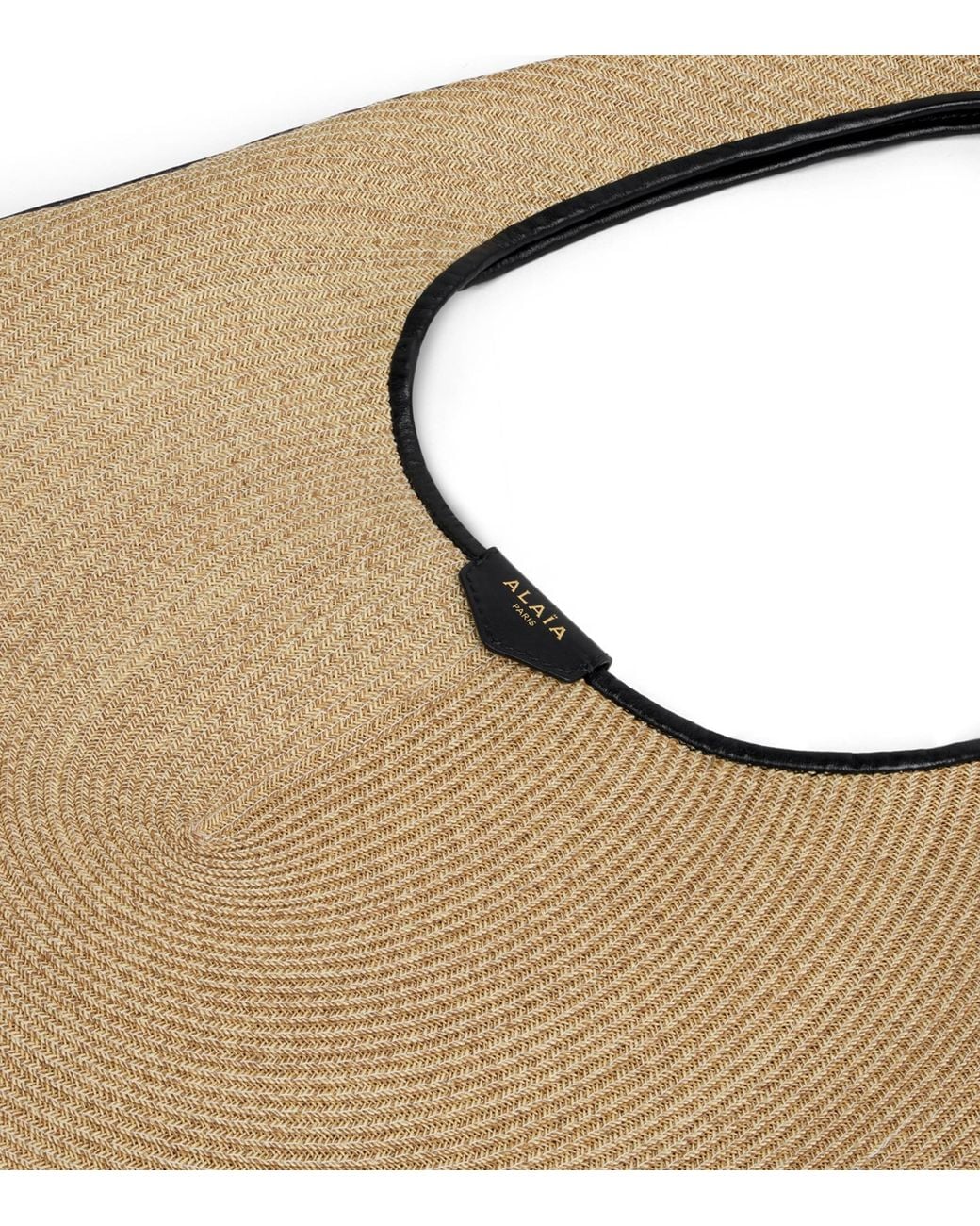 Alaïa Natural Raffia Hobo Tote Bag